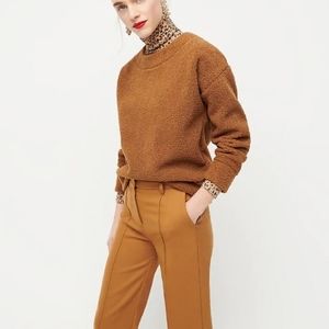 J. Crew Teddy Cropped Sweatshirt NAVY